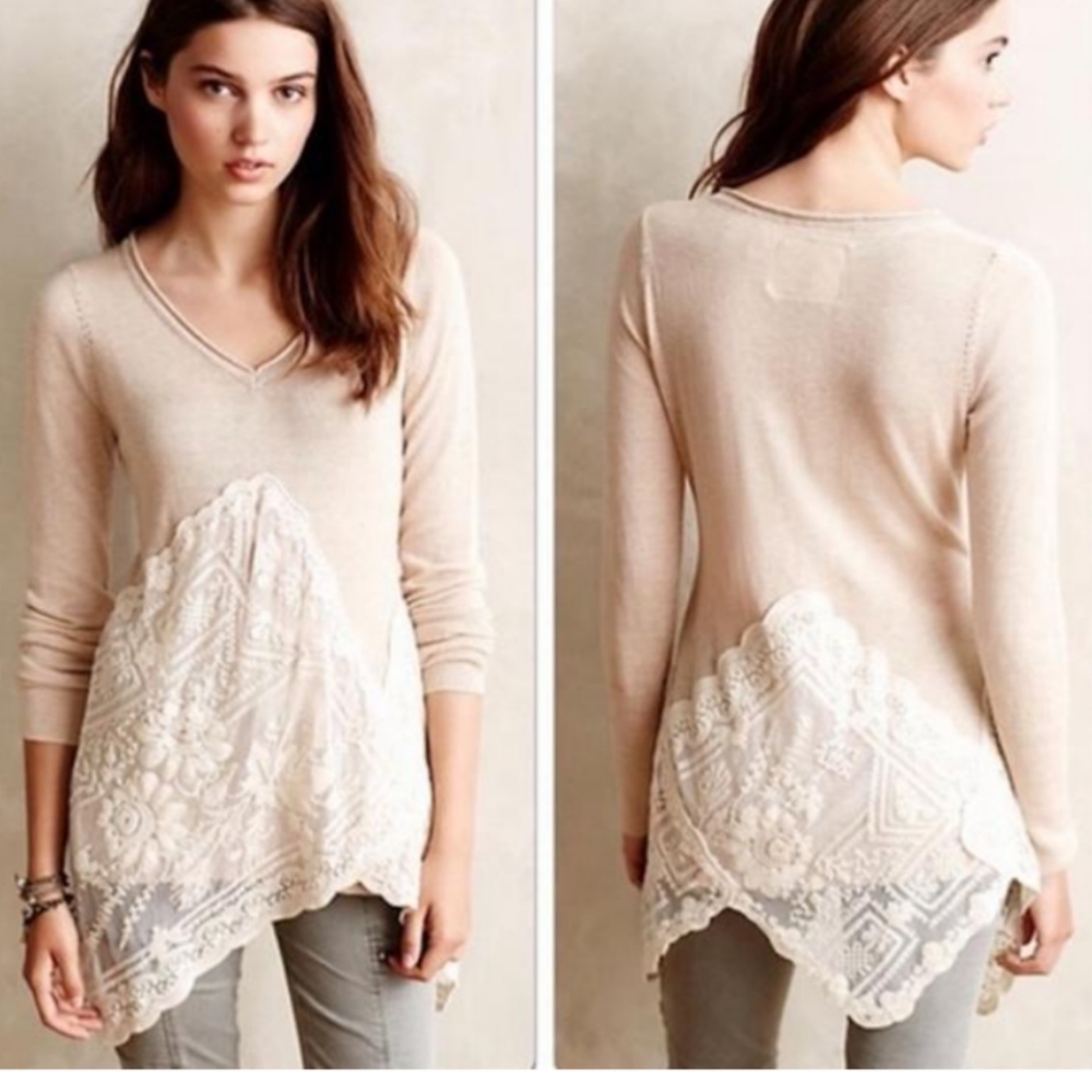 Anthropologie angel of the north alpinum sweater